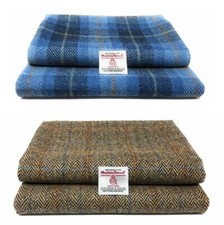 Harris tweed stoff blau tartan - harris,