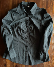 Hübsche Bluse schwarz Langarm