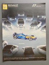 Renault Formel 1 Weltmeister Megane Scenic Espace 2006 Vintage Werbung Reklame