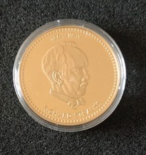 Gedenkprägung "Richard Strauss"- mit 24 K Goldauflage- inkl. Zertifikat 