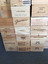 3x Weinkiste Holz 6er Kiste Deko Wein Shabby Chateau Regal Spanien Italien uvm