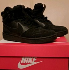 Nike Court Borough Mid 2 BG Sneaker schwarz Winter Boots gefüttert Gr. 36 Leder