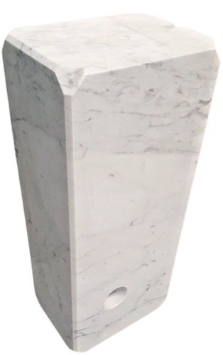 Weißer carrara marmorsockel - weißer,