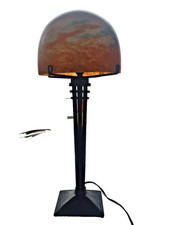 Große Art-Deco Tischlampe Mueller&Frères