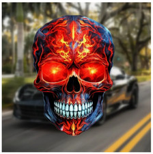 Totenkopf 3D Aufkleber Skull