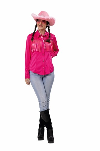 Westernhemd damen pink line - westernhemd,