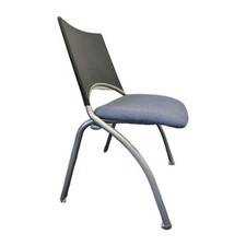 Bürostuhl Konferenz Warten Empfang Besucher stapelbar stapelbar grau blau
