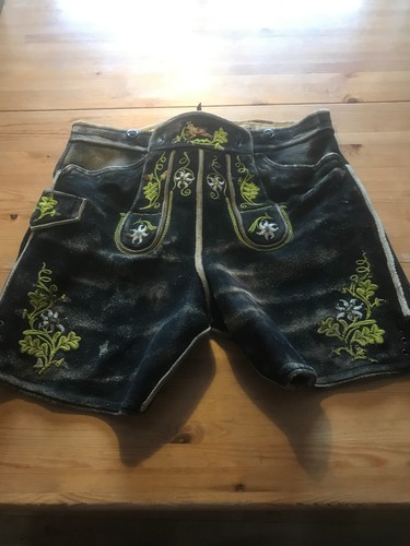 Trachtenlederhose herren kurz - trachtenlederhose,