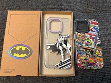 2 x Clear Cases von Rhinoshield, IPhone 14 Pro, Motiv Batman sowie Comic Design