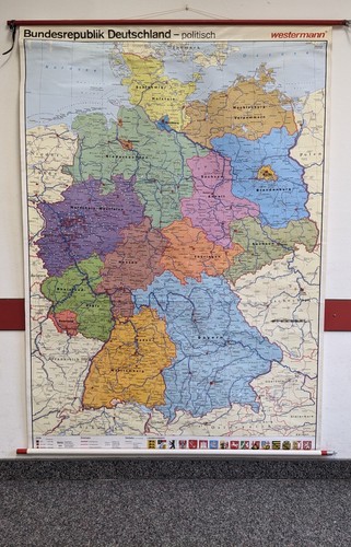 Schulwandkarte bundesrepublik - schulwandkarte,