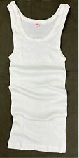 ORIGINAL Bundeswehr Feinripp Unterhemd ärmellos weiß  BW Tanktop Neu - Lagerware