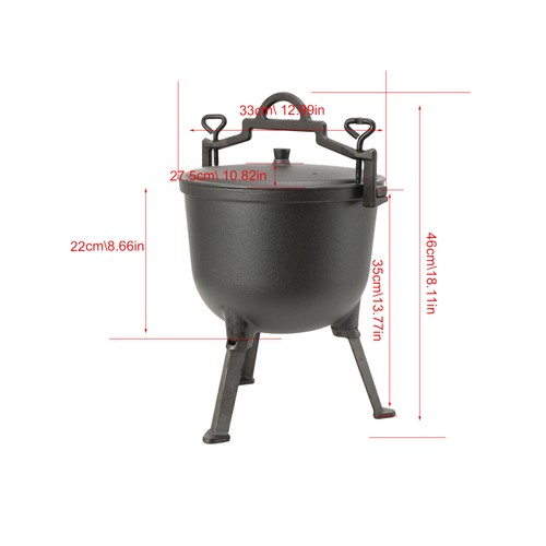 Liter guss kochtopf mit 3 - guss,