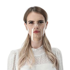 Mundschutz Mund Nase Maske Schutz Visier Gesichtsschutz Schutzmaske transparent