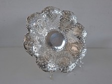 Prunkschale Obstschale 925 Sterling Silber Sheffield 1897 ca. 323g