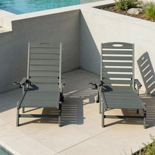 Domi Outdoor 2pcs HDPE Chaise