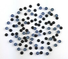 Halbperlen rund 5 mm schwarz