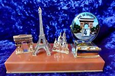 Ewiger Kalender Andenken Paris Schreibtisch Eiffelturm  Arc de Triomphe  vintage