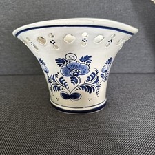 Vintage Gilde Keramik Vase Korb Korbvase Holland Handgemalt A.Krämer