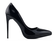 Schwarze Plateau-Stilettos