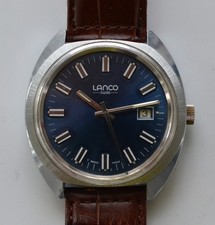 LANCO Swiss Uhr 1970er – seltenes Aetos 2250 Kunststoffwerk – Sammler