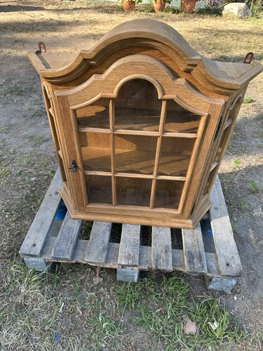 Hängeschrank eiche holz glas - eiche, holz/glas
