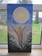 Acryl Bild Engel, handgemalt