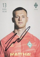 Autogrammkarte Karl Hein -