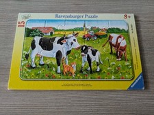 Kuhweide Kühe Bauernhof Ravensburger Puzzle 15 Teile Rahmenpuzzle ab 3 Jahre