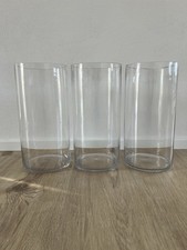 Depot XXL Kerzenhalter aus Glas Bodenvase 3er Set Hochzeit Vase Dekoration H30cm