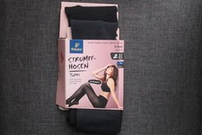Tchibo 2 Paar Strumpfhosen Gr. 40-42 Schwarz und Blau 40 den Neu OVP