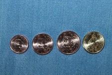 1 - 2 - 5- 10 Cent Kursmünze