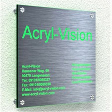 Werbeschild Firmenschild Logo Praxisschild Firmenname Alu individuell