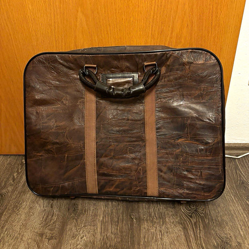 Große tasche aus leder braun - große,