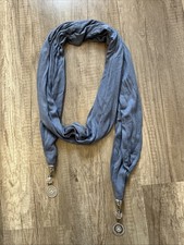 Schal damen hellblau mit - schal,