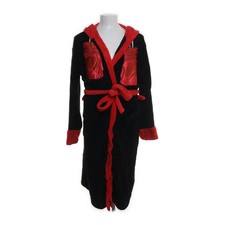 Rocky Bademantel, flauschiger Morgenmantel Herren XL rot-schwarz Topzustand