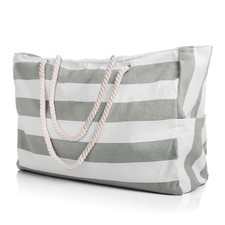 Strandtasche XXL Badetasche Strandtasche mit Reißverschluss Schwimmbad Tasche