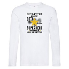 Bedeutung von Bestatter | Bestattung | Totengräber Long Sleeve Weiß