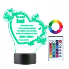 3D LED Lampe für Oma & Opa, personalisierbar