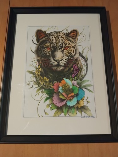 Bild handgemalt rahmen - /,