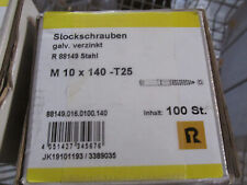 Reyher Stockschrauben M10x140 -T25 / 100Stk / Galv. Verzinkt  xx