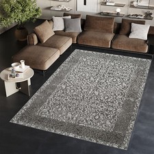 Teppich Kurzflor Grau Beige