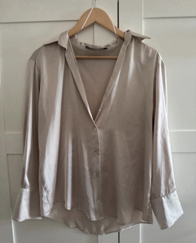 Zara damen satin bluse - zara,