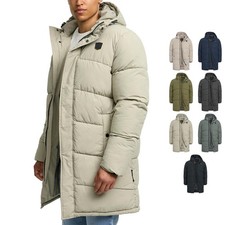 Indicode Herren Winterjacke INPazze-Herrenjacke Steppjacke Wintermantel Kapuze