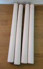4 alt Stück Holz-Möbelbeine, Holz-Tischbeine, Tischfüße weiß