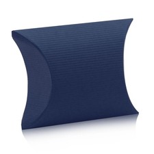 Geschenkbox Fix-Box Karton Falt-Schachtel Verpackung Schmuck Ohrringe Etui Blau