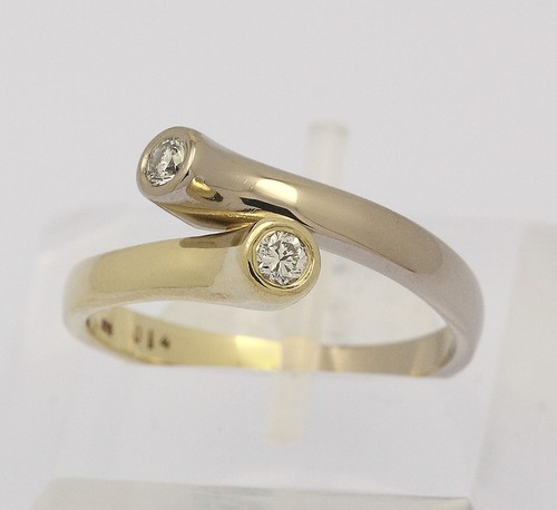 Bicolor ring 14k - ring, 585