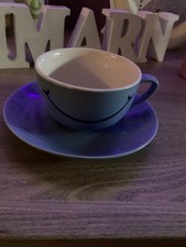 10 Tlg. Tchibo Kaffeetasse Mit Unterstellen Lachendes Gesicht Feine Milde