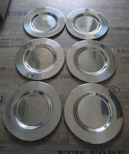 Platzteller 33cm silber deco - 6,