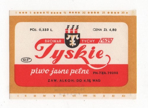 Polen vintage bieretikett - vintage,