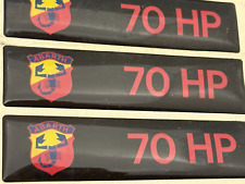 1x altes Emblem Schild Abarth 70 HP (Motorhaube Autobianchi A112?) AW875 Neu NOS